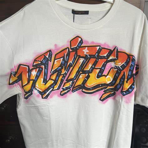 louis vuitton graffiti tshirt|louis vuitton monogram shirt.